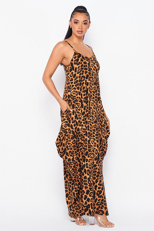 Cheetah Print Romper